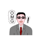 Smart working, men's style version 1.1（個別スタンプ：16）