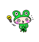 擬態したカエル（個別スタンプ：22）
