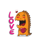 DinoOrange（個別スタンプ：21）
