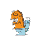 DinoOrange（個別スタンプ：35）