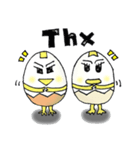 Boiled egg,duck egg and chicken egg（個別スタンプ：2）