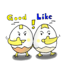 Boiled egg,duck egg and chicken egg（個別スタンプ：15）