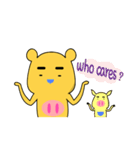 Chage pig and bear Qiaqi（個別スタンプ：15）