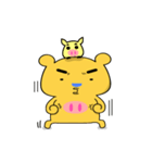 Chage pig and bear Qiaqi（個別スタンプ：23）