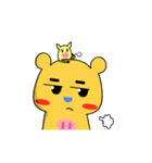 Chage pig and bear Qiaqi（個別スタンプ：32）