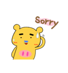 Chage pig and bear Qiaqi（個別スタンプ：34）
