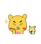 Chage pig and bear Qiaqi（個別スタンプ：36）
