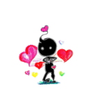 Small blackman（個別スタンプ：16）