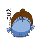 シュールで可愛い！うおくまスタンプ（個別スタンプ：34）
