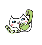 White Cat Niu＆Poodle（個別スタンプ：4）