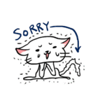 White Cat Niu＆Poodle（個別スタンプ：17）