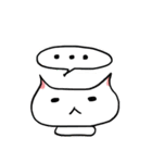 White Cat Niu＆Poodle（個別スタンプ：28）