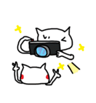 White Cat Niu＆Poodle（個別スタンプ：33）