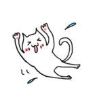 White Cat Niu＆Poodle（個別スタンプ：34）