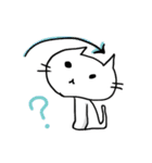 White Cat Niu＆Poodle（個別スタンプ：35）