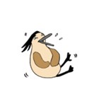 髪あるサギちゃん（個別スタンプ：2）