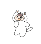 ねこのきぐるみとねこ（個別スタンプ：32）
