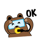 Scuba Bear（個別スタンプ：4）