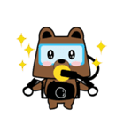 Scuba Bear（個別スタンプ：8）