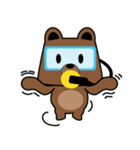 Scuba Bear（個別スタンプ：38）