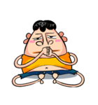 丸々太った人 x やんちゃ娘（個別スタンプ：7）