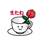 おもてなしコーヒーカップ 日本語版（個別スタンプ：6）