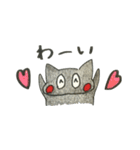 青いトリと黒いネコ（個別スタンプ：13）