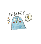 青いトリと黒いネコ（個別スタンプ：14）