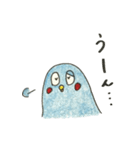 青いトリと黒いネコ（個別スタンプ：18）