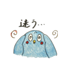 青いトリと黒いネコ（個別スタンプ：26）