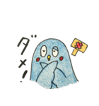 青いトリと黒いネコ（個別スタンプ：35）