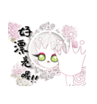 Queen ＆ Cat for customer service（個別スタンプ：13）