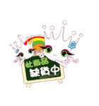 Queen ＆ Cat for customer service（個別スタンプ：16）