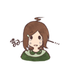 The girl with negative attitudes（個別スタンプ：6）
