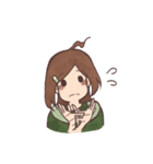 The girl with negative attitudes（個別スタンプ：8）
