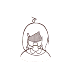 The girl with negative attitudes（個別スタンプ：9）
