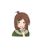 The girl with negative attitudes（個別スタンプ：10）