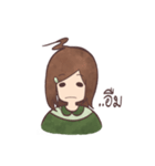 The girl with negative attitudes（個別スタンプ：11）