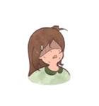 The girl with negative attitudes（個別スタンプ：12）