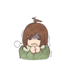 The girl with negative attitudes（個別スタンプ：13）