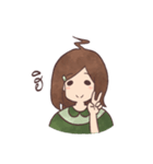 The girl with negative attitudes（個別スタンプ：18）