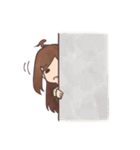 The girl with negative attitudes（個別スタンプ：19）