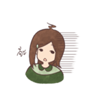 The girl with negative attitudes（個別スタンプ：20）
