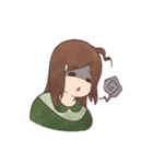 The girl with negative attitudes（個別スタンプ：22）