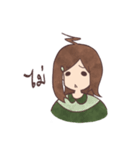 The girl with negative attitudes（個別スタンプ：23）