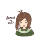The girl with negative attitudes（個別スタンプ：26）