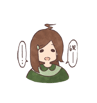 The girl with negative attitudes（個別スタンプ：27）