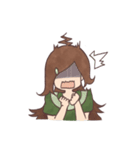 The girl with negative attitudes（個別スタンプ：28）