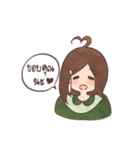 The girl with negative attitudes（個別スタンプ：31）