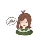 The girl with negative attitudes（個別スタンプ：32）
